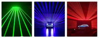 Nuevo Láser Rotatorio de 8 Ojos con Haz de Luz Rojo/Verde/Azul de 2400mw, 25 Ángulos de Escaneo, Control DMX512, Luces Láser