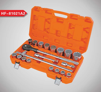 Kit d'outils professionnels de réparation automobile avec mallette rigide, douilles 4/3'' DR, clé à cliquet, adaptateur de douille CR-V pour perceuse, outils manuels et pneumatiques