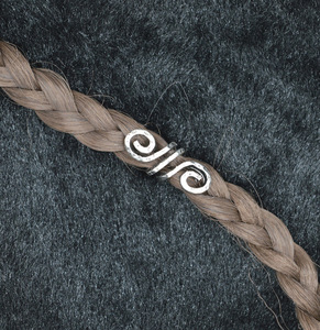 Cuentas de Pelo Vikingas de Aleación de Alta Calidad en Plata Antigua para Trenzas de Cabello y <span class=keywords><strong>Barba</strong></span>, Venta al por Mayor de Fábrica - Product Image 1