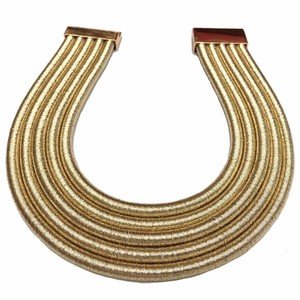 HANSIDON-gargantilla multicapa de 5 colores para mujer, Collar grueso, botón de magnetismo, Collar llamativo, joyería Maxi - Product Image 4