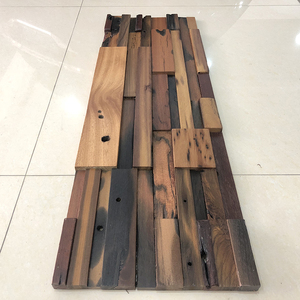 <span class=keywords><strong>Antico</strong></span> decorativo di legno della parete effetto tessere di mosaico - Product Image 3