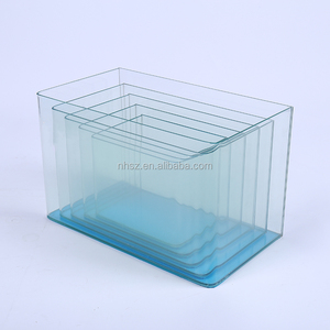 China Aquarium Leverancier Home Accessoires Tafel Top 5 Stuks Set Aquarium Kleine Vissenkom Bocht Glas Aquarium - Product Image 2