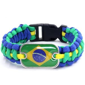 Pulsera Italiana de Paracord con Logotipo de la Bandera del País 2025, Hebilla de Plástico, 24 cm de Diámetro, Aleación y Cuerda para Regalo o Accesorio de Moda - Product Image 6