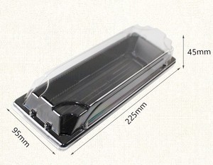 Antifog Hộp Đóng Gói Sushi Bằng Nhựa Hình Chữ Nhật <span class=keywords><strong>PS</strong></span> Hộp Đựng Sushi Lấy Ra Khay Đóng Gói Sushi - Product Image 4