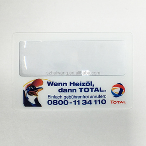 Lupa lupa Tarjeta de Visita De Plástico transparente Con Diseño Personalizado - Product Image 4