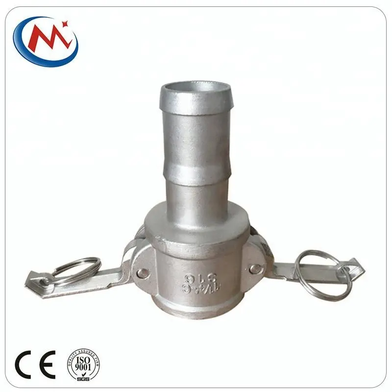 Acoplamiento de camlock tipo C de acero inoxidable 304/316 de alta calidad, bspt/npt /din, fabricación