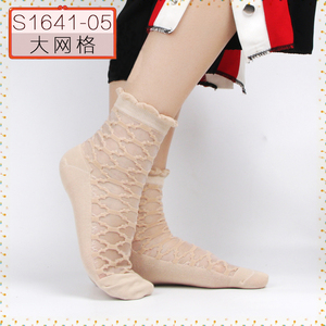 Commercio all'ingrosso All'ingrosso Sexy Di Seta Di Cristallo Trasparente breve <span class=keywords><strong>calze</strong></span> di pizzo <span class=keywords><strong>Calze</strong></span> <span class=keywords><strong>A</strong></span> <span class=keywords><strong>Rete</strong></span> Delle Donne e delle ragazze - Product Image 4