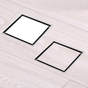10X10 Cm Chống Mùi Hôi Thiết Kế Bê Tông <span class=keywords><strong>Tile</strong></span> Insert Brass Vô Hình Thoát Nước Sàn - Product Image 1