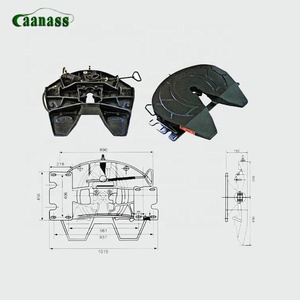 GUANGZHOU CAANASS 16t guangzhou 90 # per parti di parti di tappi di rimorchio e parti di rimorchio utilizzare rimorchio trattore 3 pollici ralla ruota di ricambio - Product Image 3