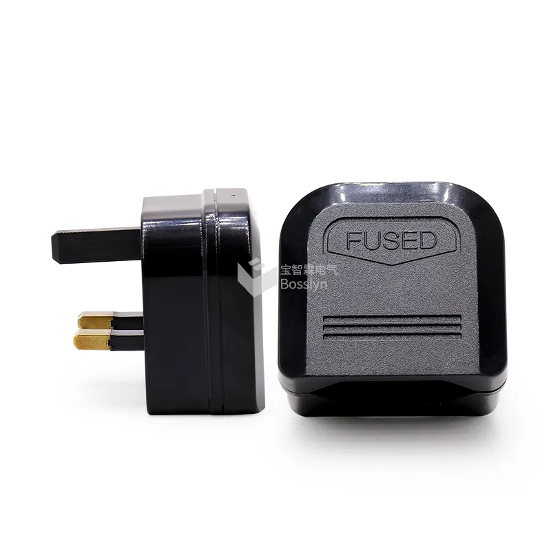 Fast Lesd Time Type G UK Fused Plug Adaptor European 2 Pin To UK 3 Pin uk travel adapter