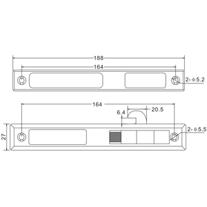 स्वचालित और मैनुअल मजबूत जस्ता ग्लास फिसलने खिड़की और दरवाजा वेंट ताला SSM002 205C - Product Image 2