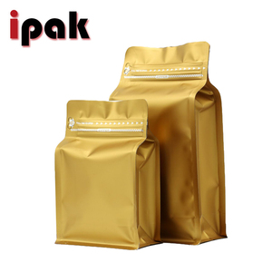 250กรัมเคลือบสีดำผนึกยืนขึ้นด้านล่างแบนฟอยล์ถุงกาแฟที่มีวาล์ว - Product Image 4