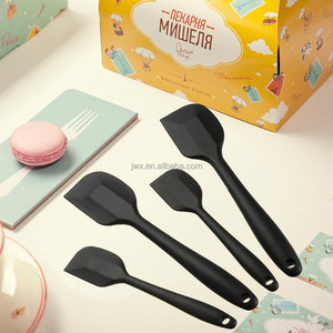 Ensemble de spatules en silicone résistantes à la chaleur, outils de pâtisserie et de cuisson pour barbecue, spatule grattoir - Product Image 4