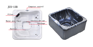 Moderno pulito e semplicismo mini spa massaggio idromassaggio vasca idromassaggio per 7 persone <span class=keywords><strong>portatile</strong></span> <span class=keywords><strong>jacuzzi</strong></span> JCS-13B - Product Image 3