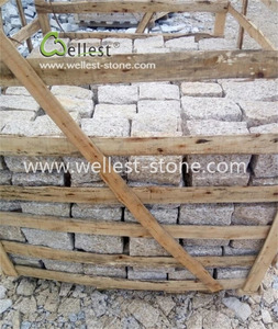 Giallo granito ciottoli <span class=keywords><strong>giardino</strong></span> pavimentazione in pietra - Product Image 4