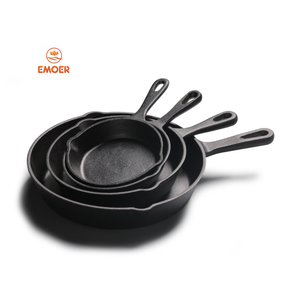 EMOER Padella Multifunzione in Ghisa Ecologica per Cottura e Arrosto con Riscaldamento Uniforme - Product Image 2