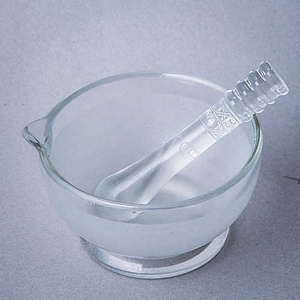 Juego <span class=keywords><strong>de</strong></span> Mortero y Pilón <span class=keywords><strong>de</strong></span> Vidrio Grande para <span class=keywords><strong>Laboratorio</strong></span> - Product Image 3