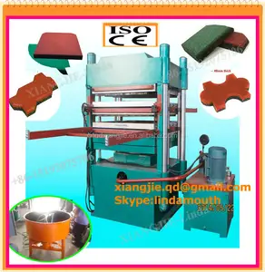 200T rubber flooring tiles vulcanizing press/ rubber pave tile making machine by particles