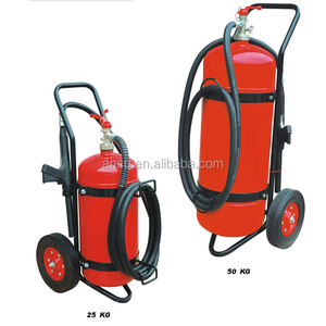 Extincteur à poudre ABC sur chariot 30kg 50kg 70kg 100kg, en acier inoxydable SUS304, pour lutte contre l'incendie, -20~+60°C - Product Image 2