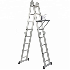 บันไดพับอเนกประสงค์อลูมิเนียมแบบมีบานพับขนาดใหญ่ บันไดพับได้ บันไดเสริม - Product Image 2