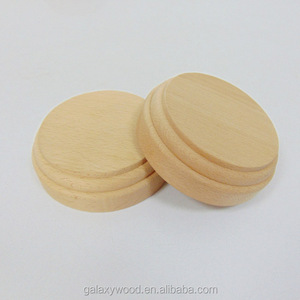 مختلفة الحجم الطبيعي جولة شكل الزان الخشب قاعدة خشبية للحرف اليدوية - Product Image 5