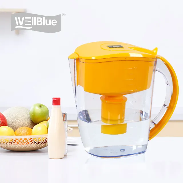 3.5L Luxury Alkaline health Water filter pitcher WELLBLUE factory made in China