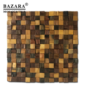 Retro phong cách gỗ Tuyết Tùng tường khảm gạch - Product Image 1