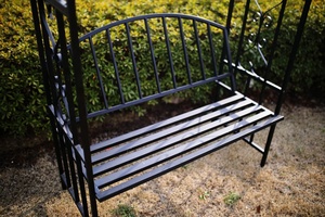<span class=keywords><strong>Noir</strong></span> Métal <span class=keywords><strong>Tonnelle</strong></span> De Jardin Avec Siège - Product Image 4