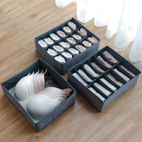 Có Thể Gập Lại Đồ Lót Tổ Chức Closet Vớ Có Thể Thu Gọn Ngăn Kéo Tổ Chức, Thùng Lưu Trữ Vải Cho Đồ Lót, Áo Ngực, Vớ, Cà Vạt