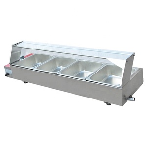 Aparato de medición de campos eléctricos/de tensión/Benchtop/borde de corte equipo Buffet de acero inoxidable Bain Marie calentador de comida con 4 ollas - Product Image 1