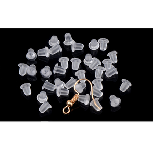 Chanfar 500pcs/bag Silicone <strong>Rubber</strong> <strong>Earrings</strong> Safety <strong>Backs</strong> for Fish Hook <strong>Earrings</strong> - Product Image 4