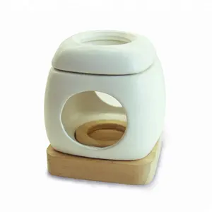 TOP1 Oil Buner Factory Customized White Color Incense Oil Burner Wholesale Candle Wax Warmers