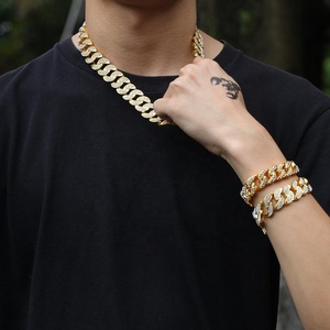 Collar de cadena de eslabones cubanos para hombre, cadena cubana, estilo Hip Hop - Product Image 3