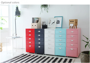 Design moderne meubles de maison en métal en acier inoxydable 5 <span class=keywords><strong>tiroir</strong></span> helmer armoire avec roulettes - Product Image 4