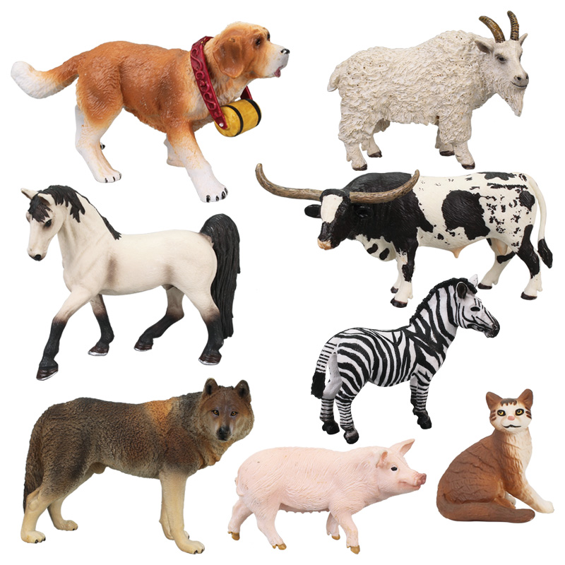 Set De 4 Figuras De Cabra Blanca De Plástico – Juguetes Realistas Ecológicos Para Niños – Decoración De Tartas Y Aprendizaje