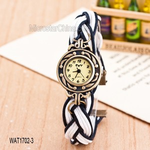 Chine usine en stock diamants de la chaîne conception rouge couleur horloge montre - bracelet - Product Image 4