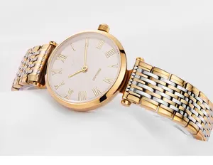 นาฬิกาที่สวยหรูสำหรับสาวผลิตภัณฑ์จีนที่มีคุณภาพสูงสแตนเลสควอตซ์ญี่ปุ่น Movt แหวนนาฬิกา