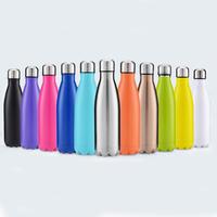 Botella de agua de viaje grande, sin Bpa, 1000ml, 1L, color rosa mate, para senderismo, caliente y fría