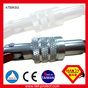 CE UIAA Hot Selling Aluminum Screw Lock Climbing Carabiner - Product Image 3