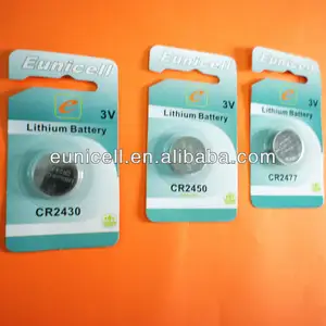 3.0V Al Litio delle cellule del tasto batteria CR2430 ricaricabile LIR2430 LIR2450