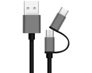 Fast <span class=keywords><strong>ชาร์จ</strong></span><span class=keywords><strong>2</strong></span> <span class=keywords><strong>In</strong></span> <span class=keywords><strong>1</strong></span> Micro USB Cable <span class=keywords><strong>Type</strong></span> <span class=keywords><strong>C</strong></span> ถักไนลอนข้อมูล Sync สำหรับ Samsung Android - Product Image 4