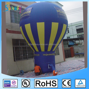 OEM 6 M Globo Inflable Gigante de Publicidad Globo Aerostático de Publicidad Azul y Amarillo - Product Image 1