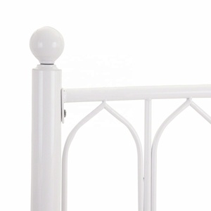 Letto in Metallo Stile Gotico Madonna Nero o Bianco Misura Matrimoniale <span class=keywords><strong>Queen</strong></span> King MB380 - Product Image 5