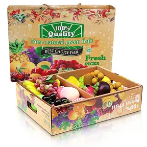 Özel sert meyve oluklu ambalaj kutusu logo baskı karton ambalaj kutusu için meyve