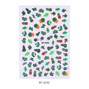 Vendita calda estate frutta nail art adesivi piante nail art sticker