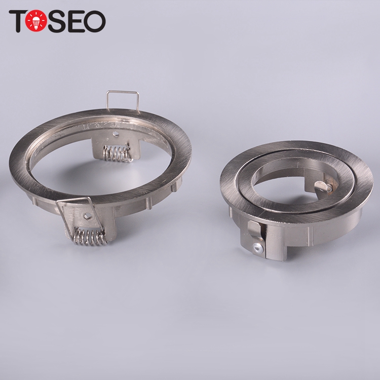 7w Round Recessed Downlights AC 220-240V White / Satin Nicke