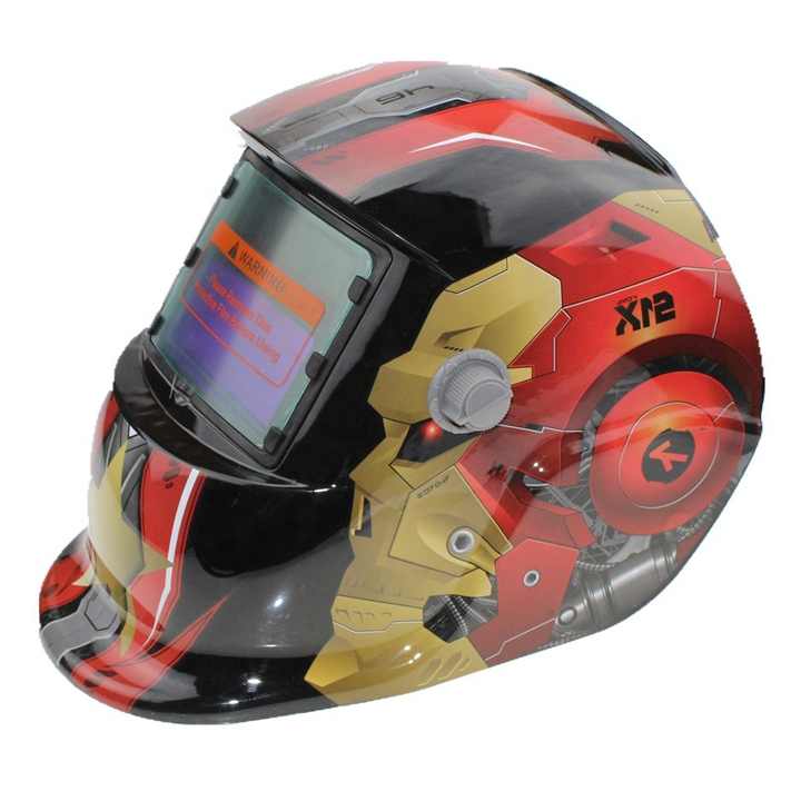 iron man automatic welding helmet Hel, Mask with Adjustable Parameters, 180 Solar Powered Welding Mask, Darkening, Face Protection, Lightweight Welding Headgear Hood for Wig, MIG, ARC DIY and Tools The first and only welding helmets in the world with and internally adjustable 2 X 4 ADF One of the highest rated ADFs in the world Internally adjustable ADF 2023 Iron Man Helmet Welding