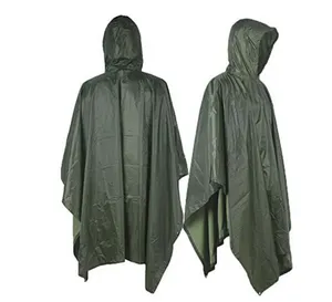 Poncho imperméable imprimé en PVC jaune