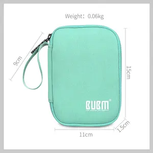 Мягкая сумка BUBM для портативного жесткого диска, Противоударная дорожная сумка для хранения внешнего жесткого диска, HDD, зарядное устройство, переносной чехол