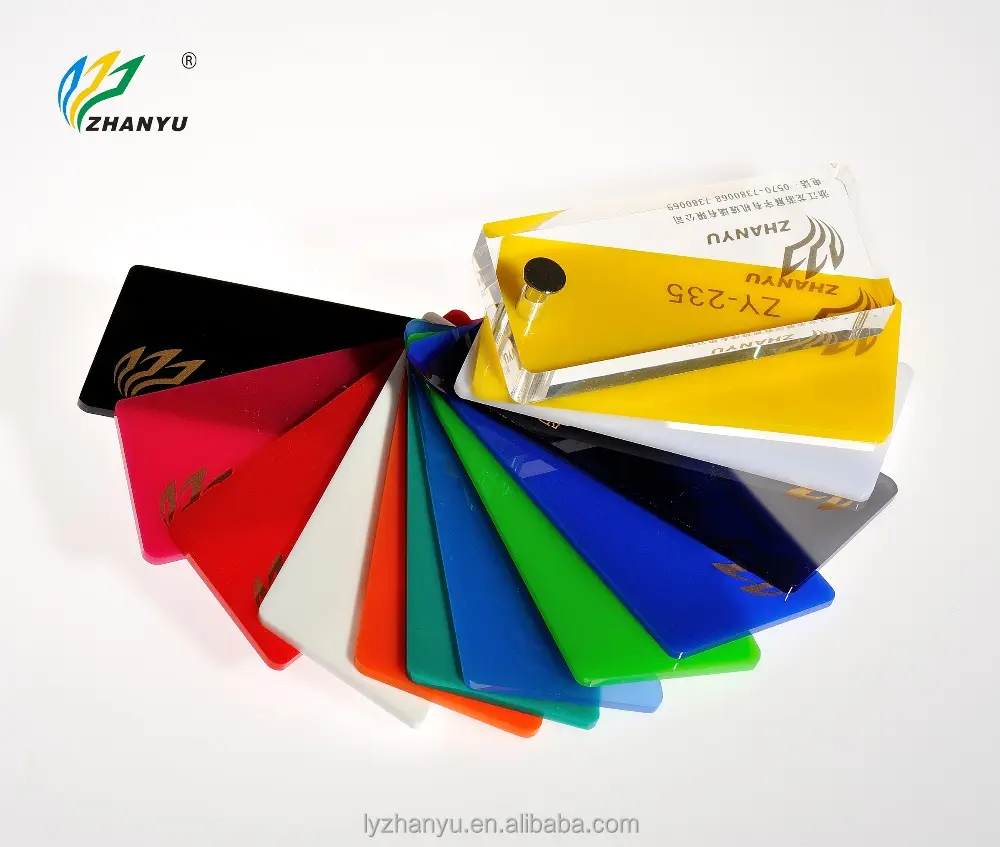 High Quality Colorful Cast Acrylic Sheet For Advertising